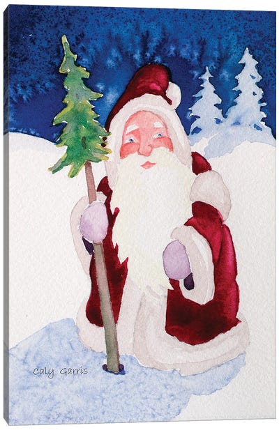 Santa I Canvas Art Print - Caly Garris