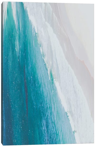 Ocean Gradient Canvas Art Print - Aerial Beaches 