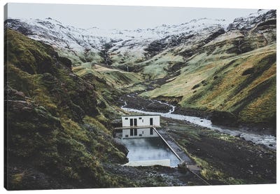 Seljavallalaug, Iceland Canvas Art Print - Luke Anthony Gram