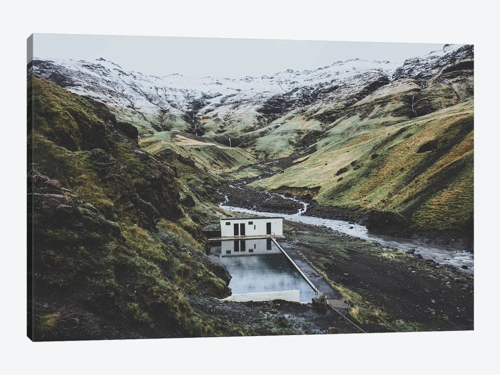 Seljavallalaug, Iceland by Luke Anthony Gram 1-piece Canvas Art