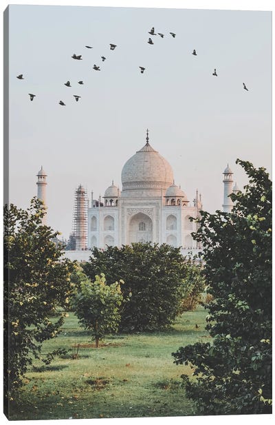 Taj Mahal, India I Canvas Art Print - Column Art