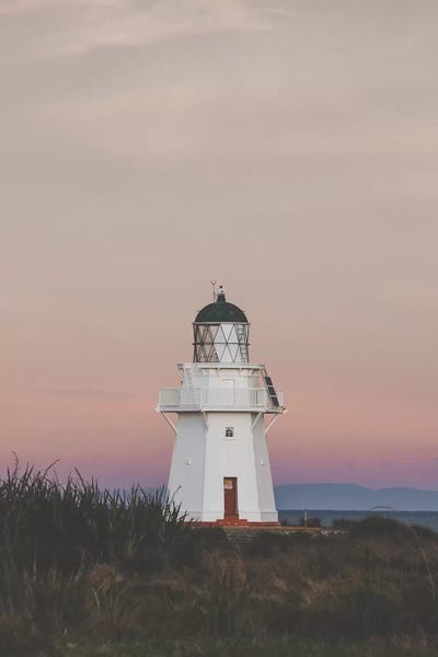 Luke Anthony Gram: Wapapa Point Lighthouse, New Zealand by Luke Anthony Gram
