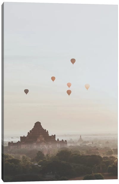 Bagan, Myanmar II Canvas Art Print - Hot Air Balloon Art
