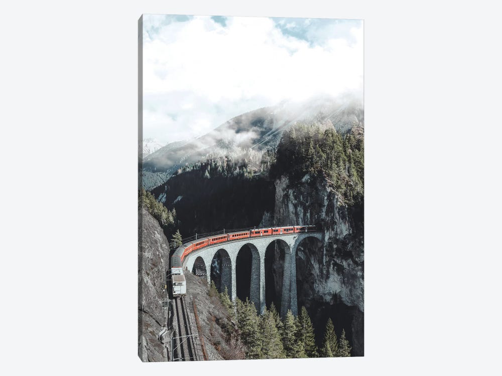 Landwasser Viaduct, Switzerland by Luke Anthony Gram 1-piece Canvas Wall Art
