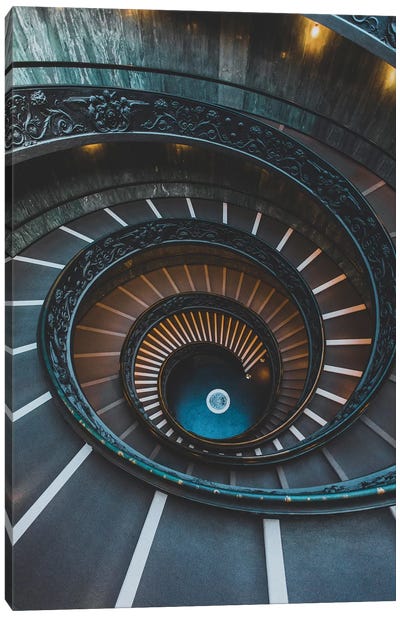 Rome, Italy Canvas Art Print - Stairs & Staircases