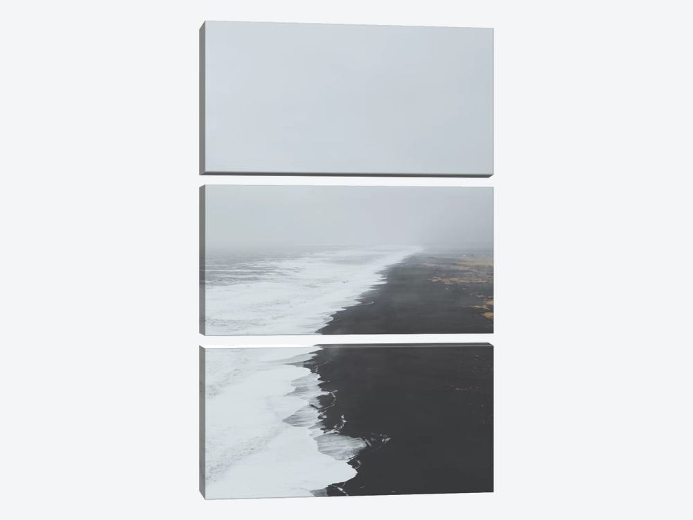 Black Sand Beach, Iceland by Luke Anthony Gram 3-piece Canvas Art