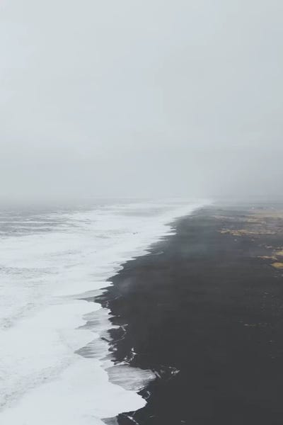 Luke Anthony Gram: Black Sand Beach, Iceland by Luke Anthony Gram