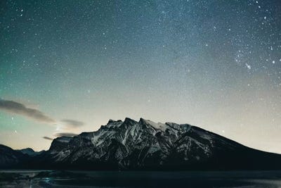 Lake Minnewanka, BC by Luke Anthony Gram canvas print