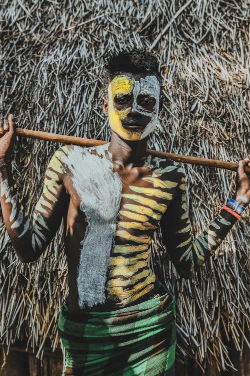 Karo Man, Ethiopia by Luke Anthony Gram wall art