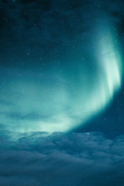 Aurora Borealis: Northern Lights Over Iceland by Luke Anthony Gram