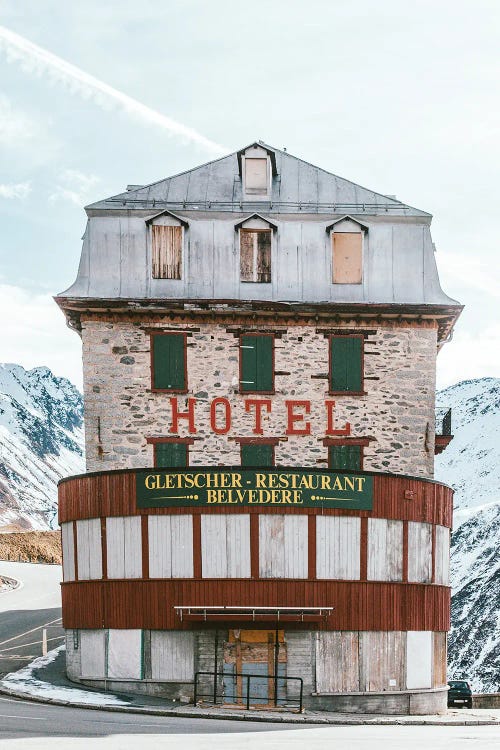 Hotel Belvedere, Switzerland by Luke Anthony Gram wall art