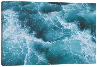 Electric Ocean Canvas Art Print - Luke Anthony Gram