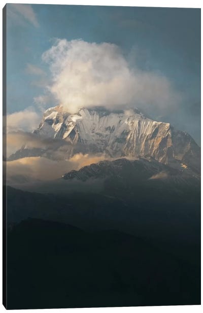 Annapurna Himalayas, Nepal I Canvas Art Print - Snowy Mountain Art