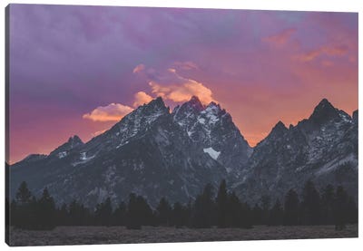 Grand Tetons, Wyoming IV Canvas Art Print - Teton Range Art