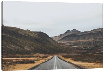 Icelandic Country Road Canvas Art Print - Luke Anthony Gram