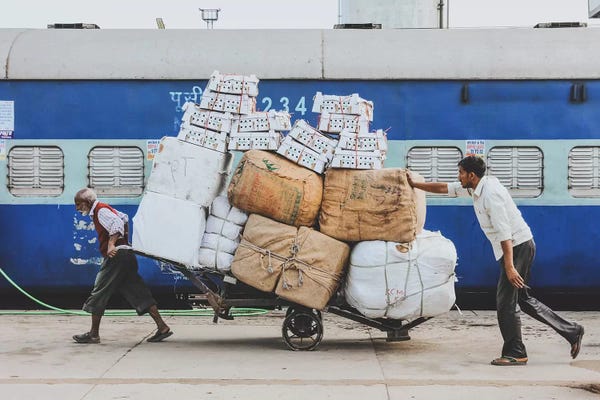 Luke Anthony Gram: Lucknow Railway Station by Luke Anthony Gram