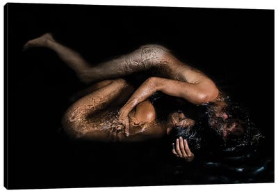 Submerge Canvas Art Print - Female Nude Art