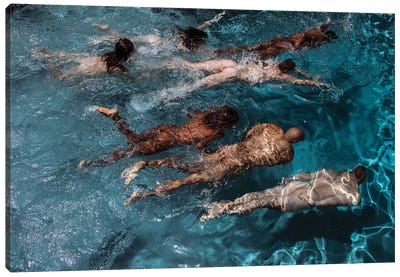 Swim Meet Canvas Art Print - Action Shot Photography