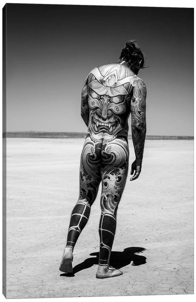 Tattoo Guy Canvas Art Print - Body Positivity Art