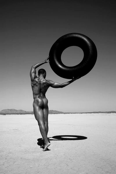 Figurative Photography: Ramel With Tire by Gregory Prescott