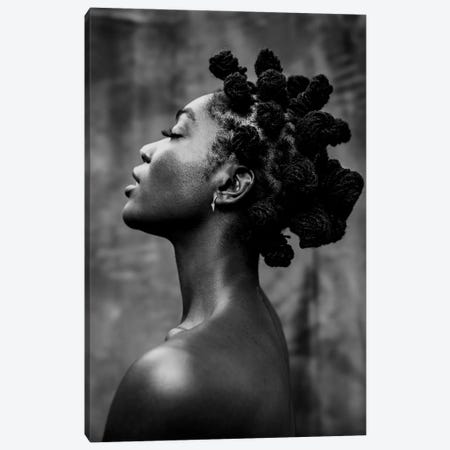 Profile Of An African Queen Canvas Print #GRP38} by Gregory Prescott Canvas Wall Art