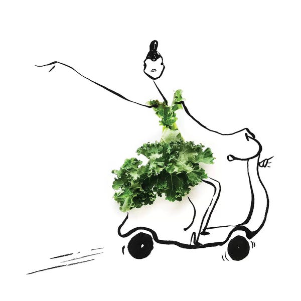 Scooters: Kale Scooter by Gretchen Roehrs