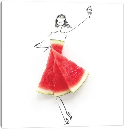 Watermelon Canvas Art Print - Love Through Food