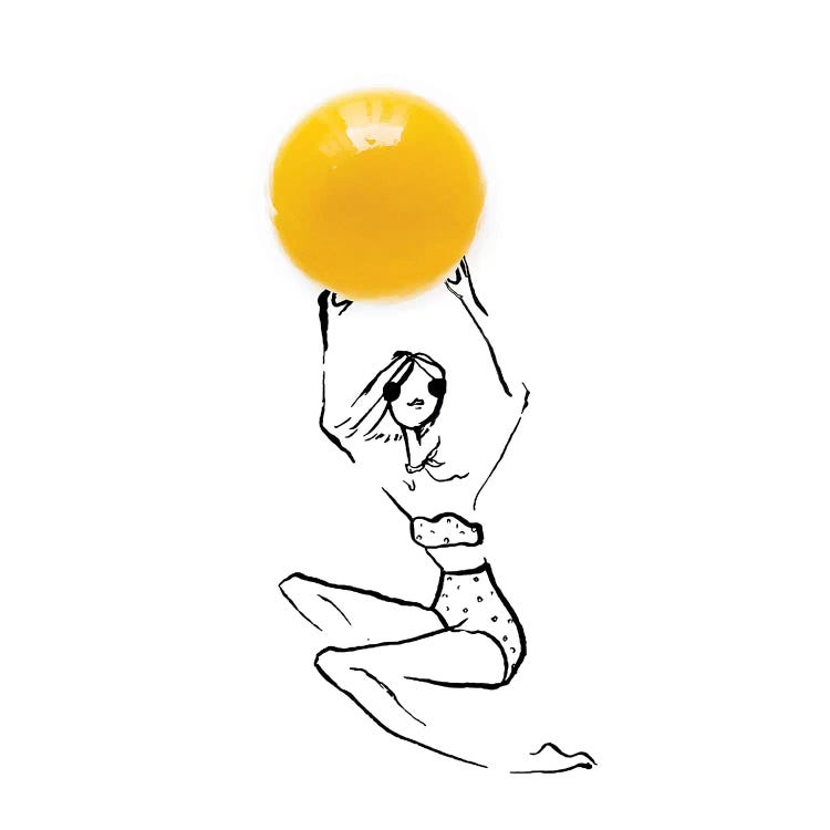 Yellow Egg by Gretchen Roehrs wall art