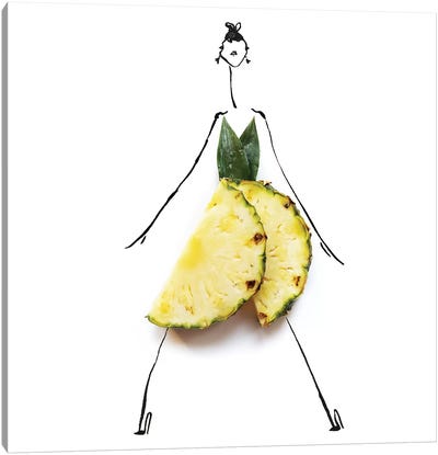 Yellow Pineapple Canvas Art Print - Fashion Photography