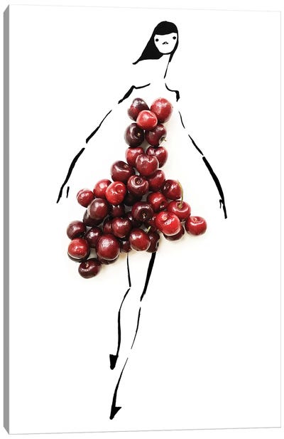 Cherrybomb Canvas Art Print - Cherries
