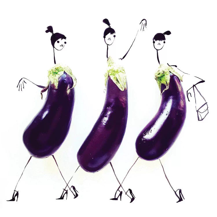 Eggplant by Gretchen Roehrs wall art