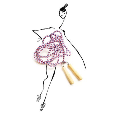 Jump Rope by Gretchen Roehrs canvas print