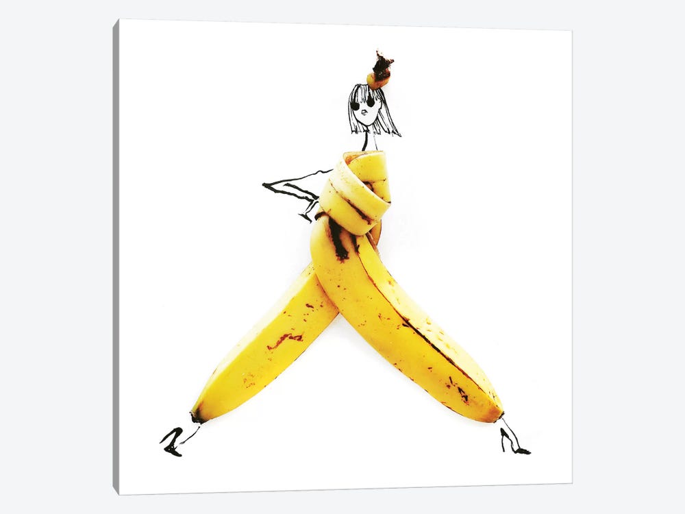 Banana by Gretchen Roehrs 1-piece Canvas Wall Art