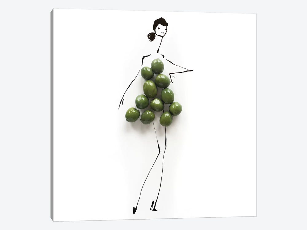 Green Olives by Gretchen Roehrs 1-piece Canvas Wall Art