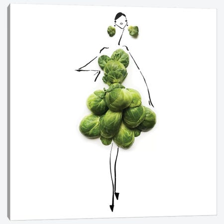 Green Sprouts Canvas Print #GRR44} by Gretchen Roehrs Canvas Art