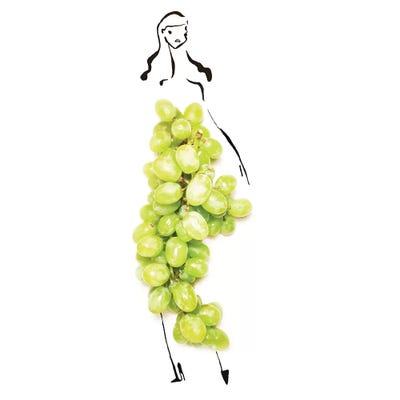 Green Grapes by Gretchen Roehrs acrylic art print