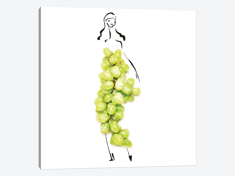 Green Grapes by Gretchen Roehrs 1-piece Canvas Art Print