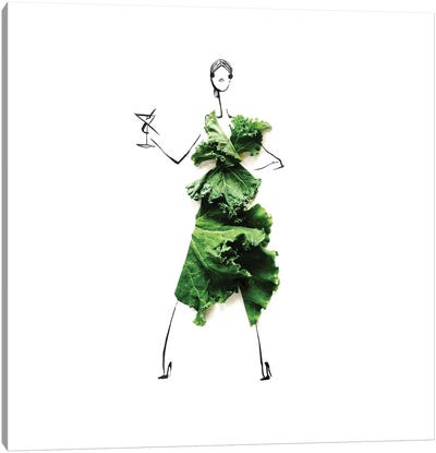 Kale IV Canvas Art Print - Vegetable Art