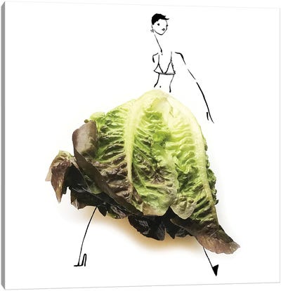 Lettuce I Canvas Art Print - Vegetable Art