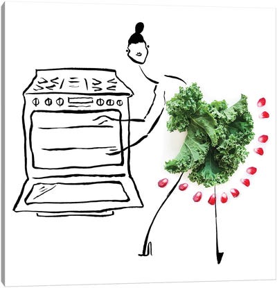 Kale II Canvas Art Print - Vegetable Art