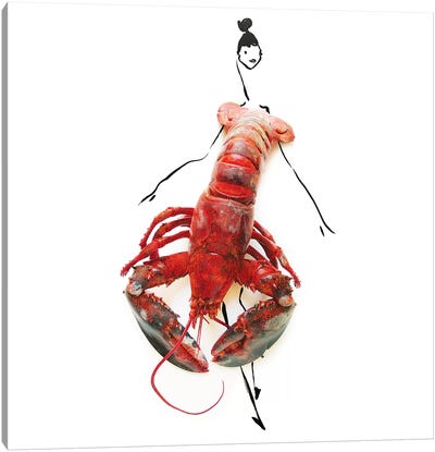 Lobster Canvas Art Print - Gretchen Roehrs