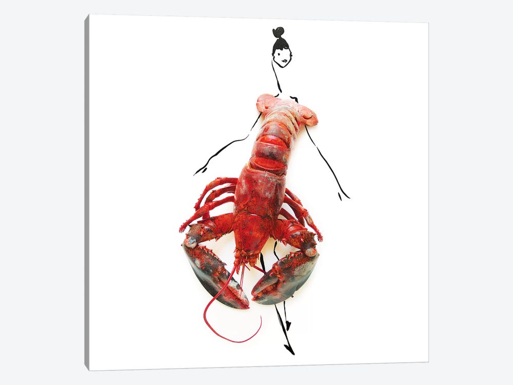 Lobster by Gretchen Roehrs 1-piece Canvas Art Print