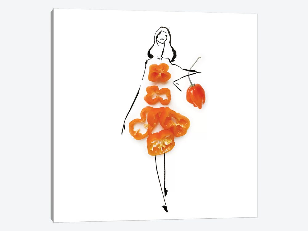 Orange Habenaro by Gretchen Roehrs 1-piece Art Print