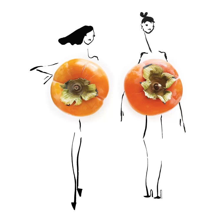 Orange Persimmon  by Gretchen Roehrs wall art