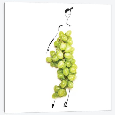 Green Grapes Canvas Print #GRR83} by Gretchen Roehrs Canvas Art Print