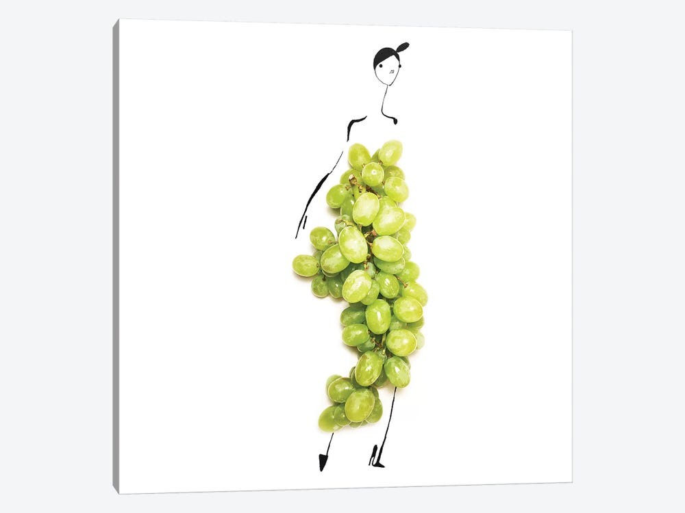Green Grapes by Gretchen Roehrs 1-piece Canvas Art