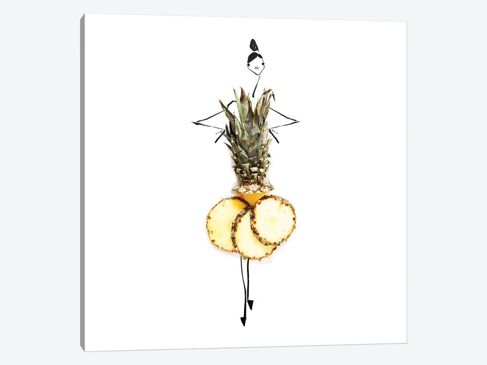 Pineapple  by Gretchen Roehrs 1-piece Canvas Print