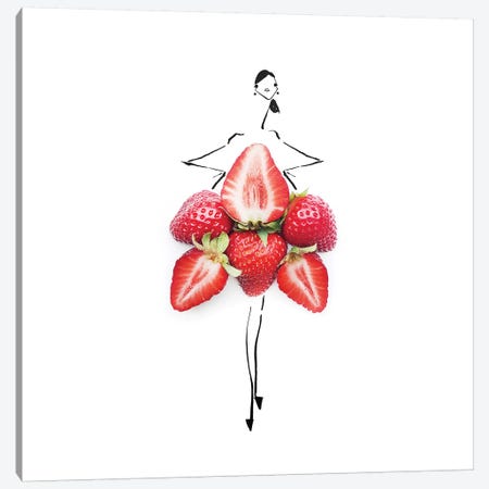 Stawberry Canvas Print #GRR97} by Gretchen Roehrs Canvas Art Print