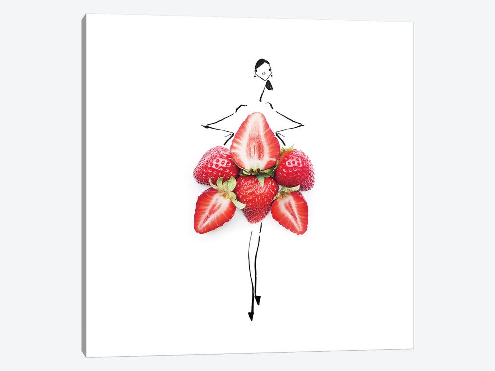 Stawberry by Gretchen Roehrs 1-piece Canvas Print