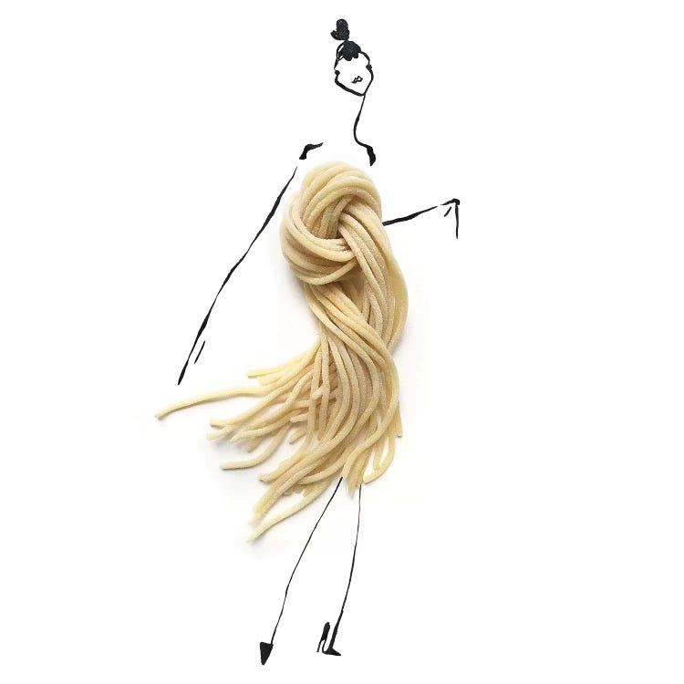 Brown Pasta by Gretchen Roehrs wall art